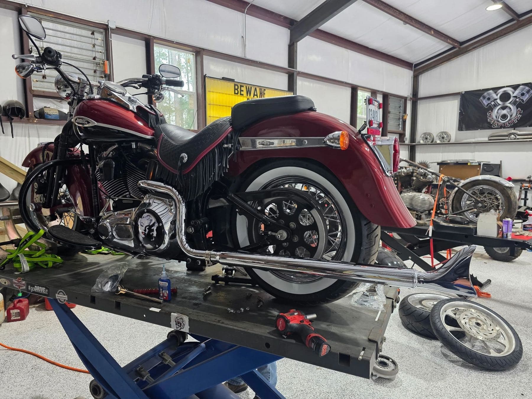 Finished project detail at Tha Shop
