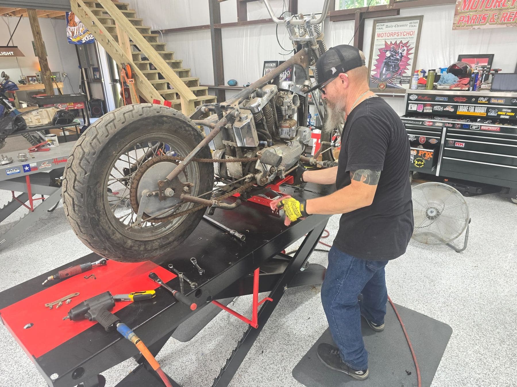 Motorcycle service project