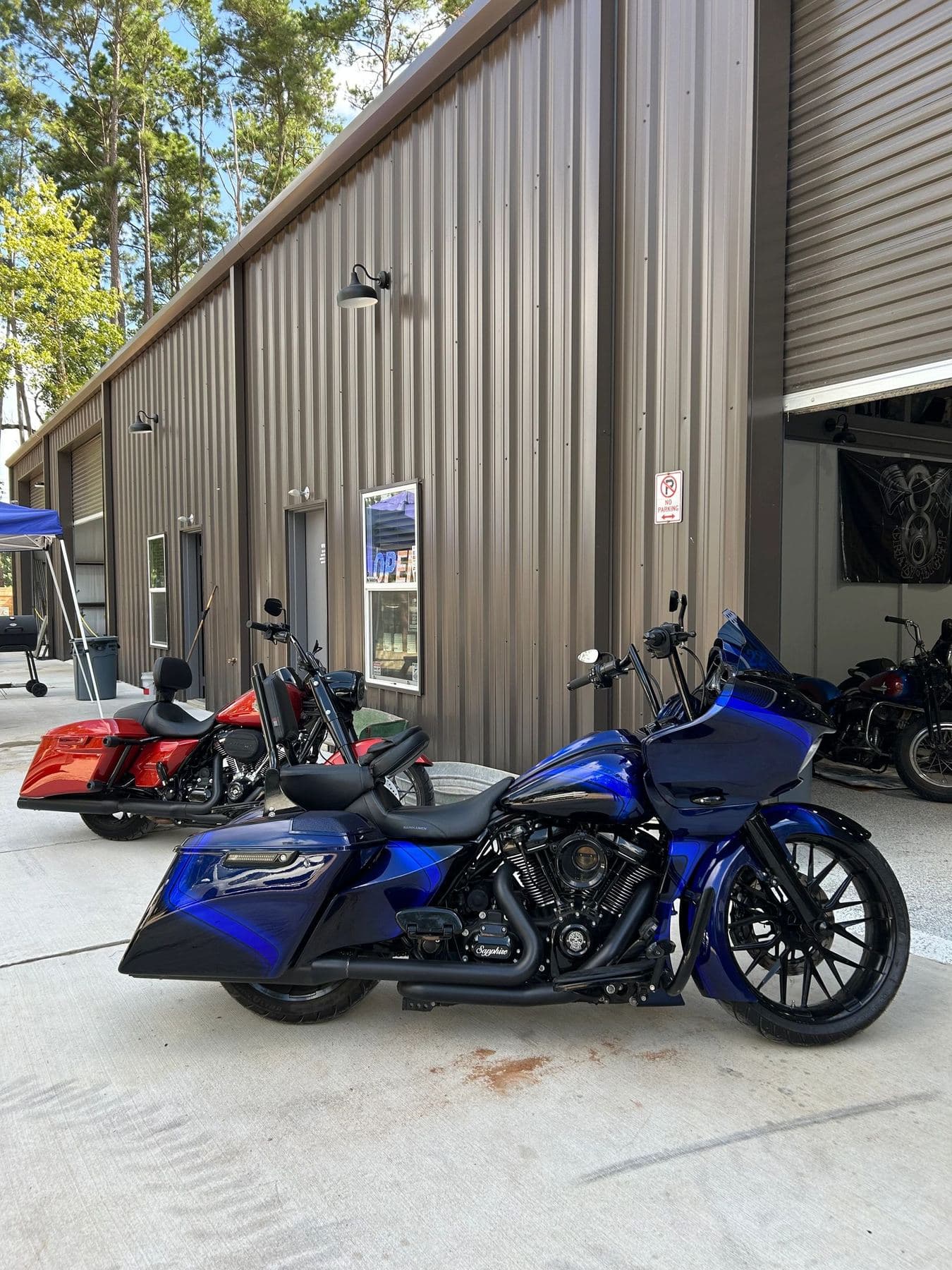 Motorcycle detail and chrome work